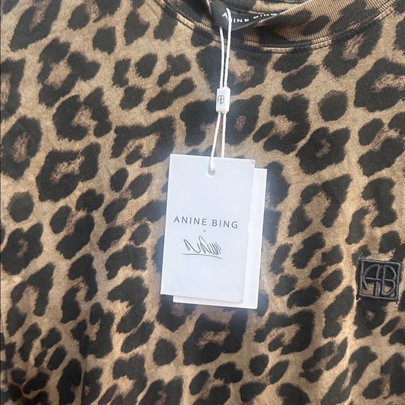 Anine Bing Animal Print Top - Brown and Black - Picture 8 of 9